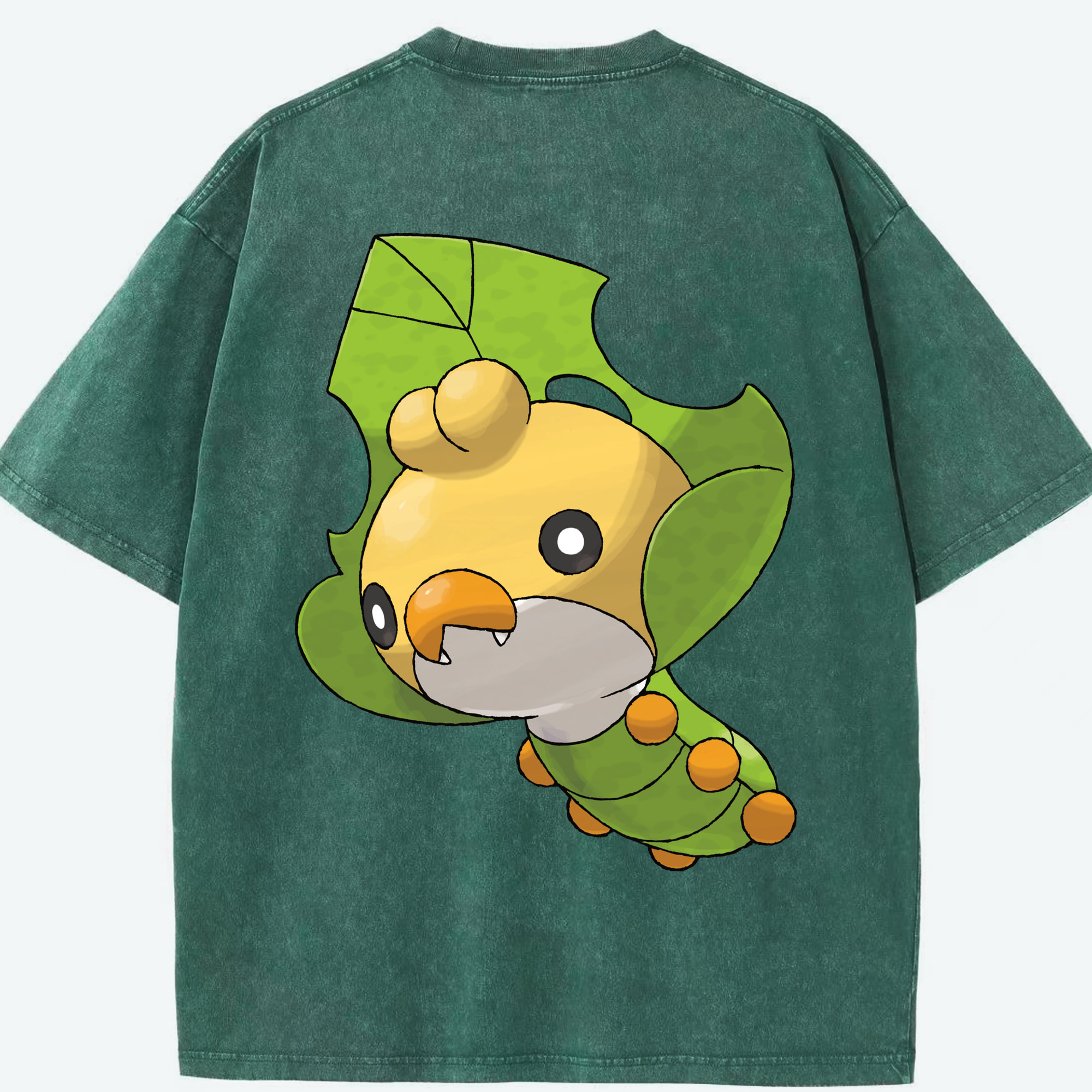 （画像用） ポケットモンスター Pokémon 綿100% ヴィンテージ風 半袖Tシャツ（背面プリント）